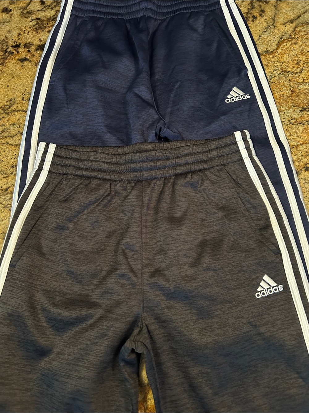 adidas Kids' Navy and Black Athletic Track Pants